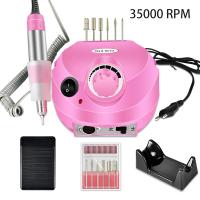 Set De Manicura Eléctrica Profesional 35000RPM Máquina De Taladro Para Uñas Con Polirreparador Portátil Para Salón De Belleza - details 13