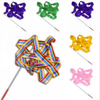 Cinturones De Danza Coloridos 4M Para Niños Juguete De Cinturones De Gimnasia Artística Con Bastón Para Regalo Ideal Para Actividades De Danza Y Artes Marciales - details 2