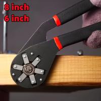 Llave De Mano Mágica Hexagonal De Aluminio Y Acero Multiusos De 6 Y 8 Pulgadas Clampable Y Móvil Para Reparaciones Domésticas - details 1