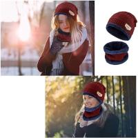Gorro y Guantes de Invierno para Hombres con Forro Polar Conjuntos de Sombrero Suave Guantes de Pantalla Táctil Unisex Beanie de Punto Gorra Casual Cálida para Regalos - details 6