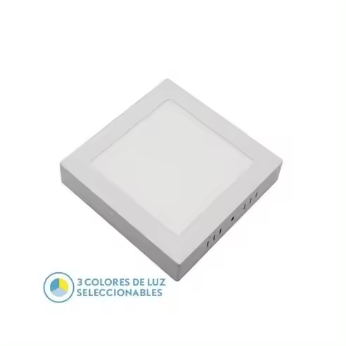 FABRILAMP Downlight Superficie Gabro 24w 3000k-4000k-6500k Blanco 2160lm 3,5x29x29 Cm - Focos Empotrables LED - 1