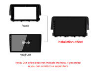 Marco De Pantalla Del Radio Para Coche Honda Civic 10 FC FK 2015-2021 Montaje De Panel De Estéreo Canbus Cable Trim Bezel - details 4
