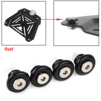 Juego De 4 Piezas Fundas Para Resorte De Almohadilla Universal Para Estuche De Equipaje Trasero De Motocicleta Negro Accesorios Para Cierre De Almacenamiento De Motor - details 1