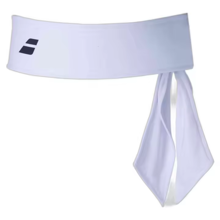 Banda para la Cabeza Babolat Tie para unisex en color blanco - 1