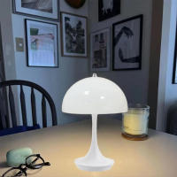 Lámpara De Mesa Clásica Recargable Por USB Luz Nocturna Táctil Sin Ajuste De Intensidad Para Decoración De Hotel Y Bar Lámpara De Escritorio Para Dormitorio - details 1
