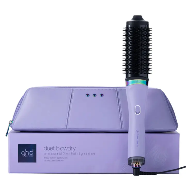 Cepillo secador 2 en 1 Ghd Duet Blowdry Lila Galáctico Profesional | Volumen y secado con acabado de peluquería - 1