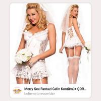 Disfraz de novia sexy  Vestido de novia de fantasía para mujer  marca generica - details 2