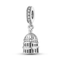 Encanto De Colgante De Árbol De Familia Platinado En Plata Para Pulsera De Bangle Y Collar DIY Regalo Con Doble Vuelo Aéreo - details 241