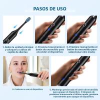 Cepillo De Dientes Eléctrico Sonic Con Timer Inteligente De 2 Minutos 6 Modos De Limpieza Profunda Con 4 Cabezas De Cepillo Recargable Para Adultos - details 8