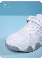 Zapatillas Deportivas Blancas Para Niños Y Niñas Zapatos Casuales Transpirables Con Suela Antideslizante Tela De Malla Para Niños Y Niñas Edad 7-13 - details 0