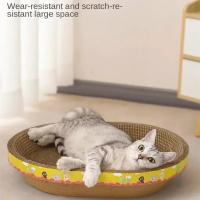 Pad De Rasguñar Para Gatos Redondo Y Ovalado Juego De Moler Uñas Para Interiores Tablero De Rasguñar Para Mascotas Corrugado - details 7