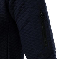 Sudadera Casual Para Hombre Con Cierre De Cremallera Y Collarín De Stand Waffle Para Otoño E Invierno Material Poliéster - details 28