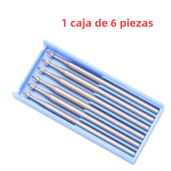 Set De 6 Piezas De Brocas Para Joyería Brocas Dentales Para Engravação Y Pulido De Joyas Herramienta De Orologista - 1