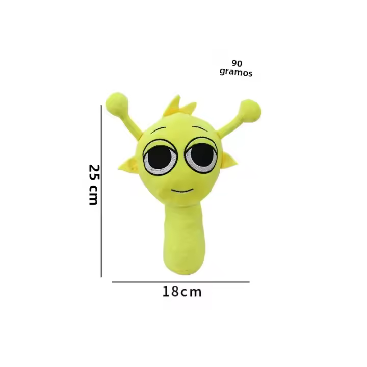 Muñeco De Peluche Sprunki 25cm Oren Wenda Juguete De Peluche Para Niños Regalo De Cumpleaños Y Navidad Decoración Del Hogar Material De Algodón Relleno De Poliéster - 1