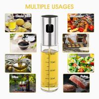 Pulverizador Aceite Spray, para Cocina, de Maple Inoxidable y Cristal,100 ml, Antigoteo, Accesorios Freidora de Aire, Dispensador, Bote, Dosificador SSITO - details 7