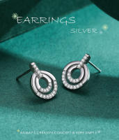 Zenyth-2 pendientes de plata S925 para mujer, elegantes y con estilo, OL, pendientes superllamativos, INS, Populares, pendientes de ciritas microincrustadas. - details 0