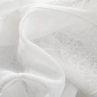 Cortinas Tullé Bordadas 2 Panel Para Sala De Estar Y Dormitorio Decoración De Hogar Translúcidas Con Bolsa Para Rodamiento Modernas Y Elegantes - details 10