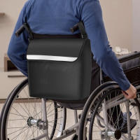 Bolsa De Ruedas Impermeable Con Bandeja Reflectora Segura Gran Capacidad Multifuncional Ayuda Para Discapacitados Bolsa De Transporte - details 0