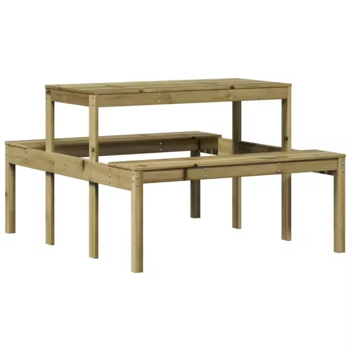 Mesa de pícnic Madera Pino impregnada 110x134x75 cm - 1