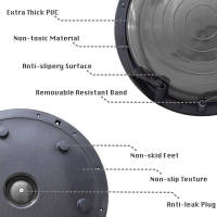 Hemisferio Yoga, Pelota De Velocidad De Onda De 58 Cm, Pelota De Fitness Especial, Hemisferio De Equilibrio, Pelota De Fitness, Equipo De Fitness De Yoga Para El Hogar, Azul - details 3