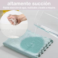 Bayeta de Microfibra 12,24 48 Unidades de Seca Vajillas o Cubertería Paños de Punto Gofrado Ultrasuaves,sin Pelusa Secado Rapido Especial para Cocina 40x40cm - details 3