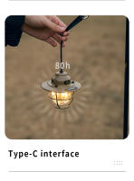 Lámpara De Mano Vintage Para Camping Recargable Ultra-larga Vida Útil Luz Ambiente Portátil Para Tent Iluminación Al Aire Libre - details 2