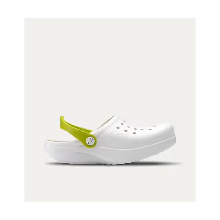 Zuecos Ergonómicos blanco y verde - 1