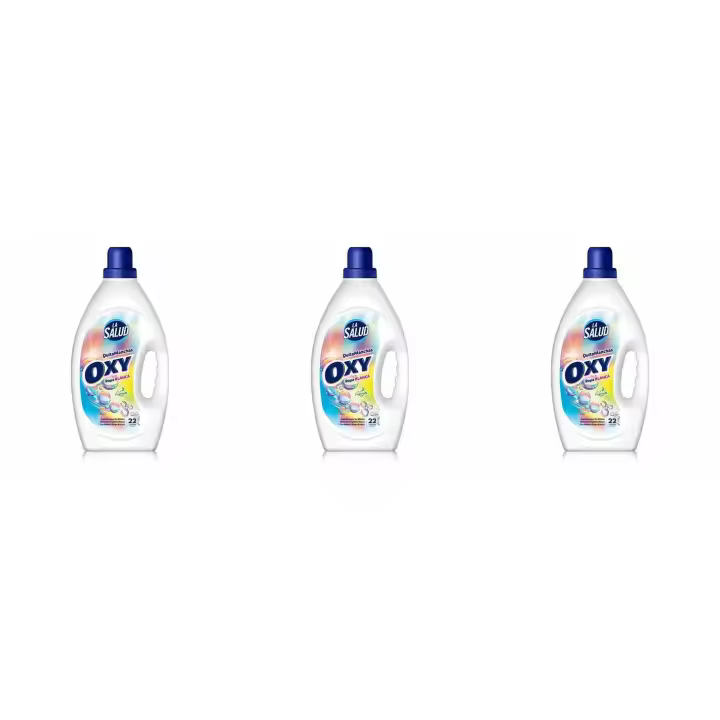 Pack de 3 botellas Oxi Quitamanchas La Salud para Ropa Blanca - 2 litros cada botella - 1