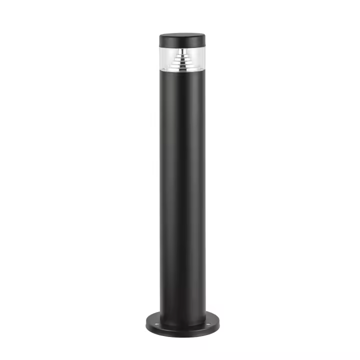 Ledkia Baliza Exterior LED 6W Superficie Pie 50cm Inti Inox Negro ILUZZIA - 1