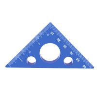 Regla De Ángulo Triangular 45/90 Grados Escala Métrica Precisión Herramienta De Carpintería Metálica Engrosada Multifuncional - details 8