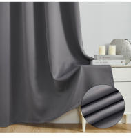2 Panel/Set Cortinas Negras Con Ojales Aislantes Térmicas Y Reducción De Ruido Bloqueo De Luz Modernas De Poliéster 100% - details 7