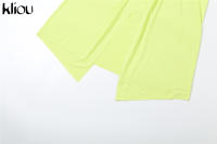 Vestido Maxi Sin Mangas Para Mujer Kliou Estilo Bandage Con Aros Y Rotura Lateral Silueta Corporal Corto De Calle Polyester Spandex - details 7