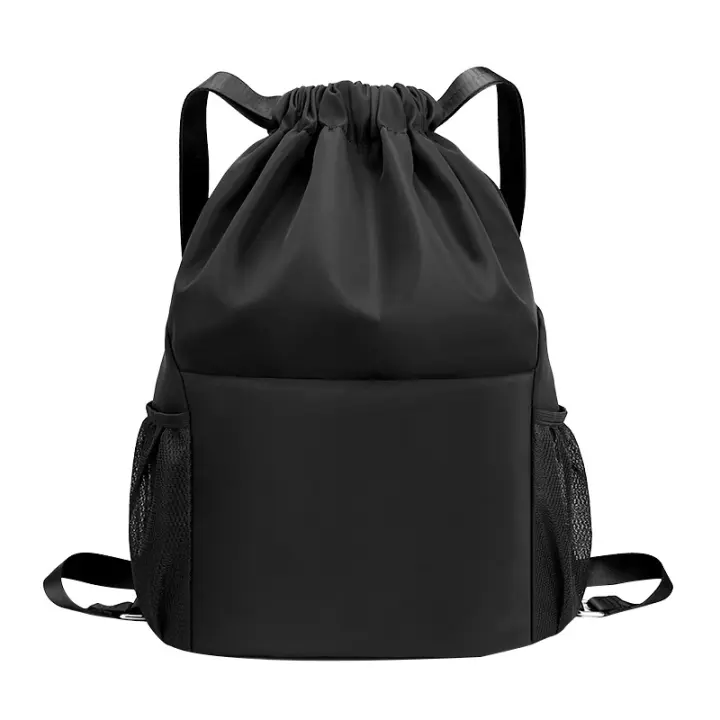 Mochila de Tela Oxford with Cordón de gran capacidad para Mujer Mochipa at Aire Libre portátil simple (Negro/Púrpura/Azul Oscuro) - 1