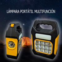Linterna Led Solar Recargable | Carga solar y USB | Luz de emergencia de Seguridad para Camping | Diferentes modos de iluminación | Lámpara Portátil ergonómica Multifunción Exterior [Clase de eficiencia energética A+++] |  - details 0