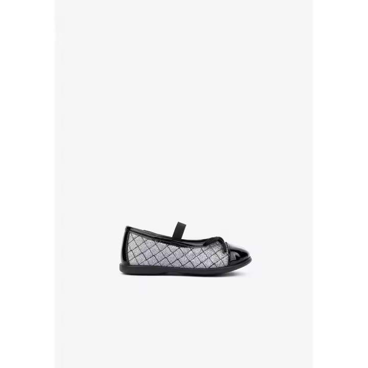 Conguitos - Zapatos para niña estilo bailarina cómodos (Gris / Talla 26) - 1