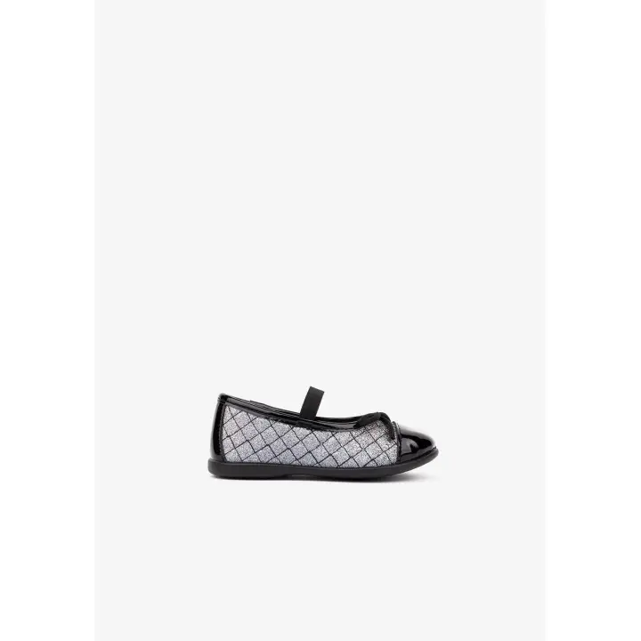 Conguitos - Zapatos para niña estilo bailarina cómodos (Gris / Talla 26) - 1
