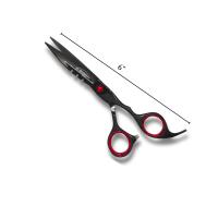 Juego Profesional de Tijeras de Barbería – Tijeras de Corte y Entresacar con Navaja, Kit de Peluquería de Acero Inoxidable - nr hermano español - details 0