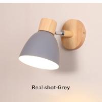 Lámpara De Pared Moderna Nórdica De Madera Recargable En 6 Colores Luz Interior Para Sala De Estar Dormitorio Lámpara De Noche E27 - details 6