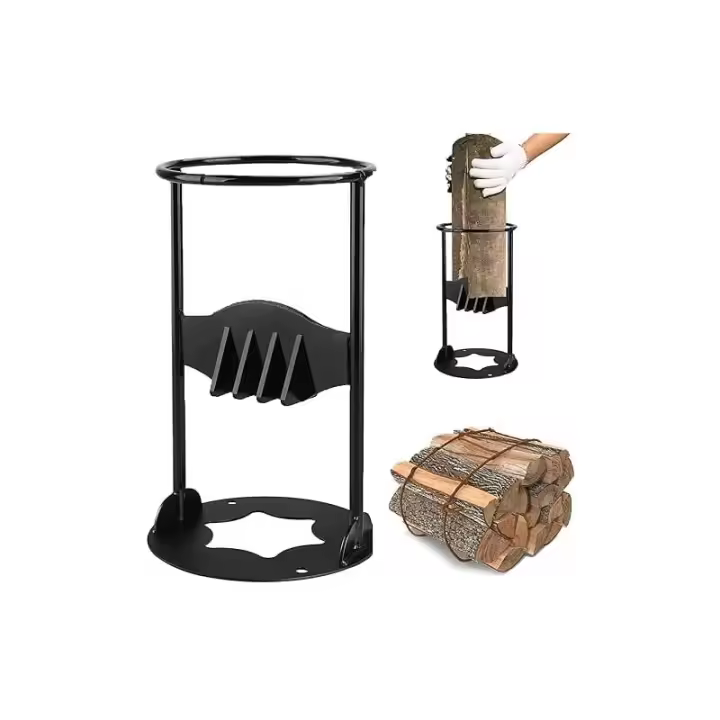 Partidor de Leña, partidor de Troncos manual, Leña de Hierro financiado Partido, Negro (14,5 cm 27 cm) - 1