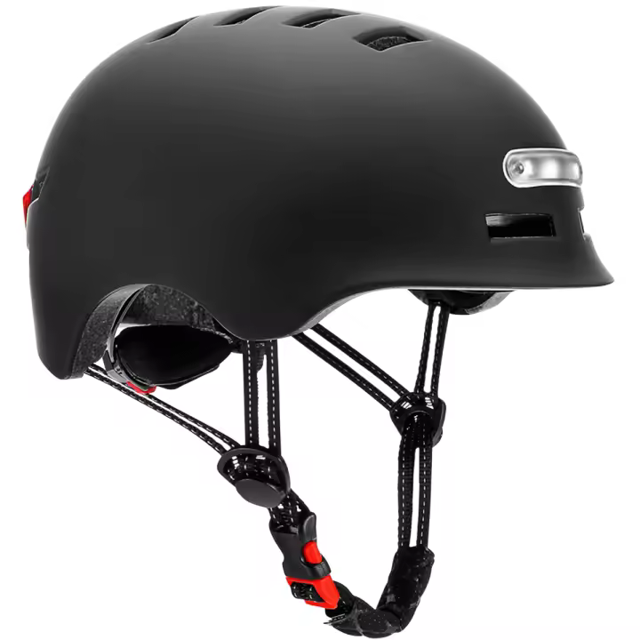 Casco Safe&Go Negro M patinete bici Movilidad Urbana Luz LED frontal y trasera Gridinlux - 1