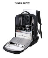 Mochila Expansible de 40L con Puerto de Carga USB Bolsa de Laptop Impermeable Diseño Sólido - details 29