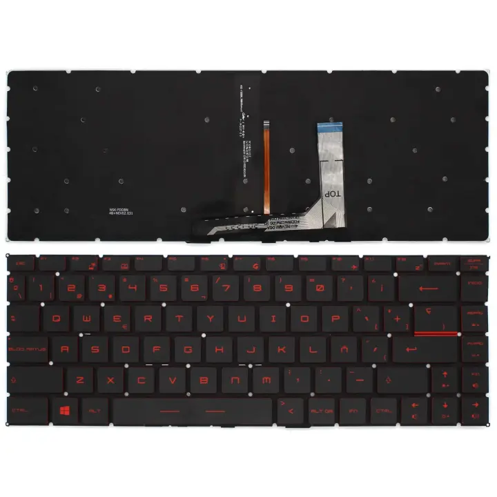 TECLADO RETROILUMINADO PARA PORTÁTIL MSI GF63 GF65 GS65 GS65VR NEGRO - 1