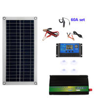 Kit De Panel Solar 1000W Con Inversor 12V Controlador De Batería 10A 60A Para Camping Caravana RV Casa Móvil Al Aire Libre - details 1