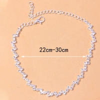 Pulsera De Tobillo Ajustable De Lujo Con Diamantes En Forma De Rombo Para Mujer Por Stonefans Joyería De Novia Para La Playa Moda Geométrica - details 1