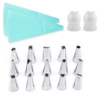 FAIS DU 19 Piezas Herramientas De Decoración De Pastel Con Caja Suministros De Pastelería Para Cupcakes Acero Inoxidable Ecológico - details 3
