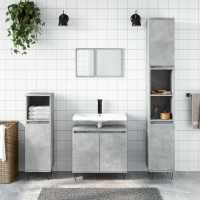 vidaXL Armario de baño madera de ingeniería envejecida 58x33x60 cm en color Madera antigua/Roble artisan/Blanco y más | almacenamiento funcional diseño moderno para baño dormitorio sala - details 7