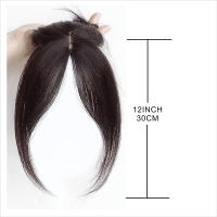 Extensiones De Pelo Sintético H&STAR Con Franja Natural Sin Costuras Extensión De Franja Oblicua Francesa Con Bangs Ocho Caracteres Clip in Para El Frente - details 0