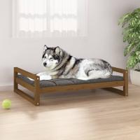 vidaXL Cama para Perros Madera de Pino Mascotas Gatos Lavable Sofá Color Marrón miel,  Natural,  Blanco y mas - details 0