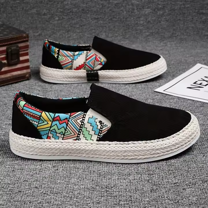 Zapatos De Lona Para Hombre Coloridos Y Cómodos Con Suela De Goma Antideslizante Duraderos Para Actividades Al Aire Libre - 1