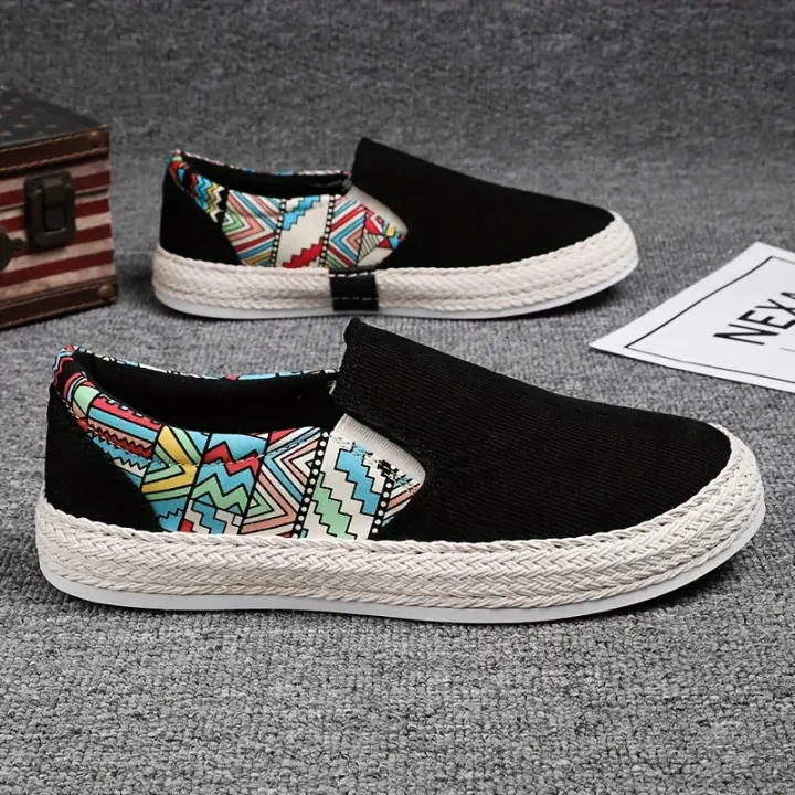 Zapatos De Lona Para Hombre Coloridos Y Cómodos Con Suela De Goma Antideslizante Duraderos Para Actividades Al Aire Libre - 1